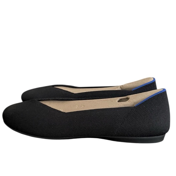 Rothy’s NEW Daily Flat Black Ballet Flats Size 7.5 Comfort Everyday Slip-On - Picture 2 of 13